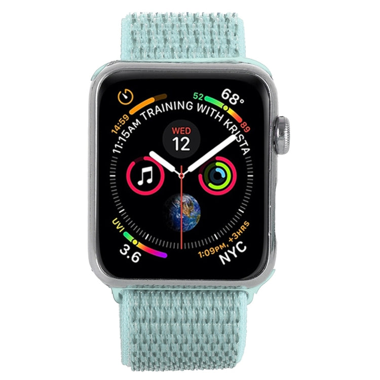 Skorter | For Apple Watch 46mm / 49mm / 45mm / 44mm Simple Fashion Nylon Watch Strap with Magic Stick (Mint Green)