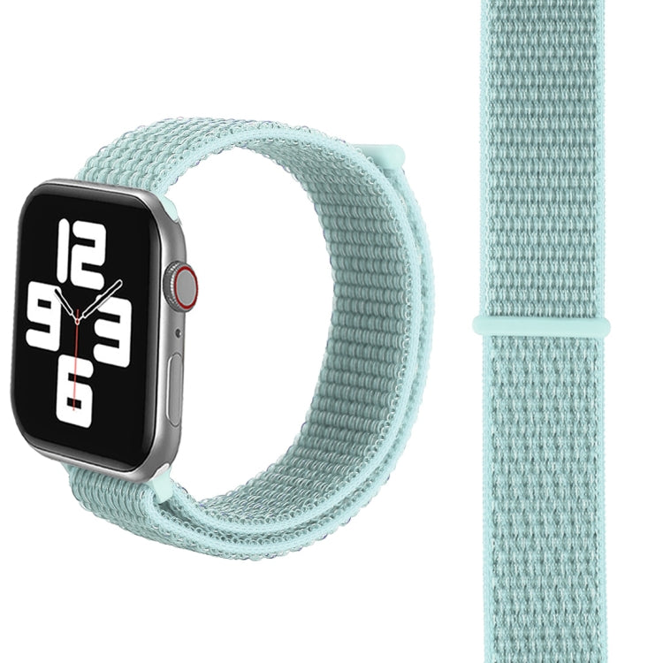 Skorter | For Apple Watch 46mm / 49mm / 45mm / 44mm Simple Fashion Nylon Watch Strap with Magic Stick (Mint Green)