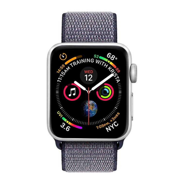 Skorter | For Apple Watch 46mm / 49mm / 45mm / 44mm Simple Fashion Nylon Watch Strap with Magic Wand (Navy Blue)