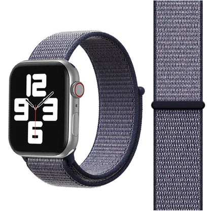 Skorter | For Apple Watch 46mm / 49mm / 45mm / 44mm Simple Fashion Nylon Watch Strap with Magic Wand (Navy Blue)