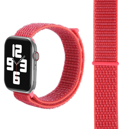 Skorter | For Apple Watch 46mm / 49mm / 45mm / 44mm Simple Fashion Nylon Watch Band with Magic Stick (Pink Red)