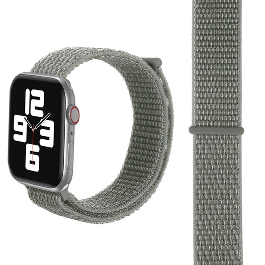Skorter | For Apple Watch 46mm / 49mm / 45mm / 44mm Simple Fashion Nylon Watch Band with Magic Stick (Silver Gray)