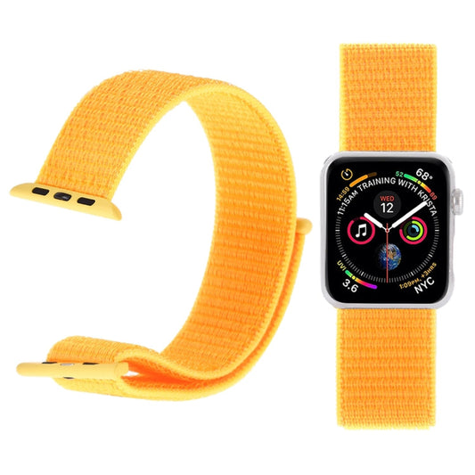 Skorter | For Apple Watch 46mm / 49mm / 45mm / 44mm Simple Fashion Nylon Watch Band with Magic Wand (Yellow)