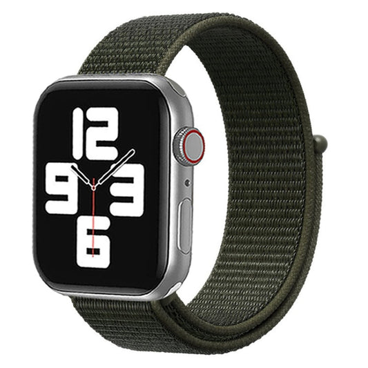 Skorter | For Apple Watch 42mm / 41mm / 40mm / 38mm Simple Fashion Nylon Watch Strap with Magic Stick (Army Green)