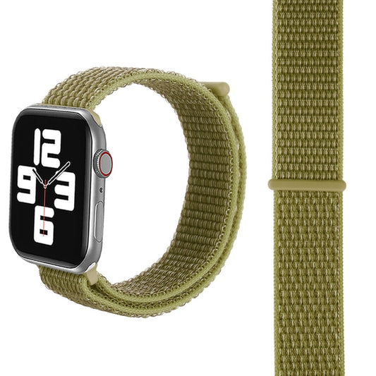 Skorter | For Apple Watch 42mm / 41mm / 40mm / 38mm Simple Fashion Nylon Watch Strap with Magic Wand (Dark Green)