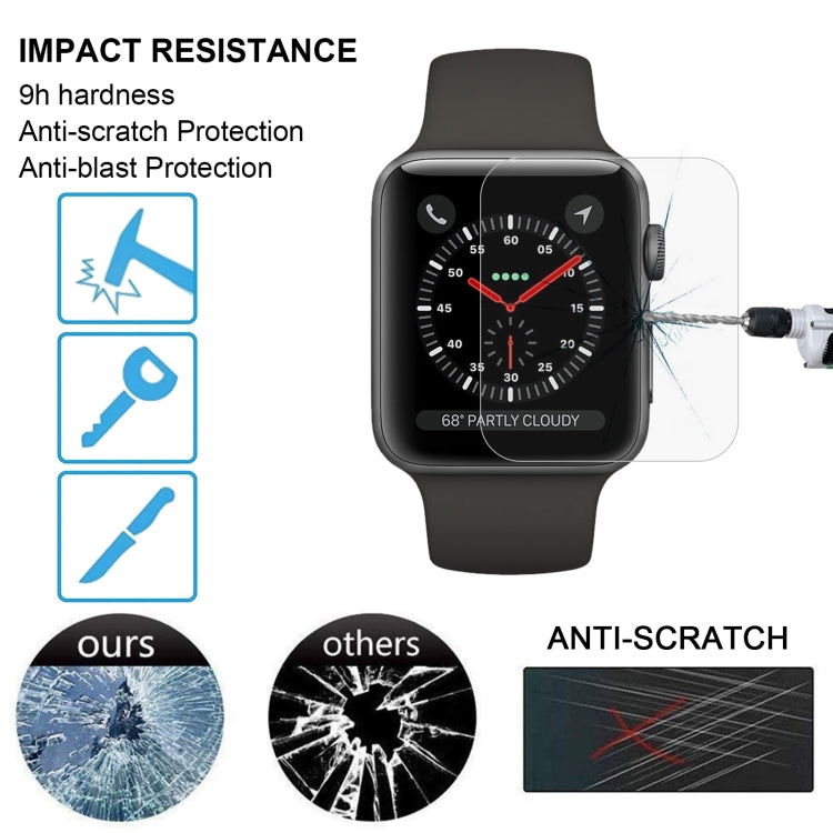 Skorter | 2 PCS ENKAY Hat-Prince for Apple Watch 42 mm 0.2 mm 9H surface hardness 2.15D explosion-proof tempered glass screen protector