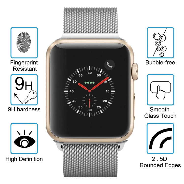 Skorter | 2 PCS ENKAY Hat-Prince for Apple Watch 38 mm 0.2mm 9H surface hardness 2.15D explosion-proof tempered glass screen protector