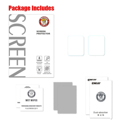 Skorter | 2 PCS ENKAY Hat-Prince for Apple Watch 38 mm 0.2mm 9H surface hardness 2.15D explosion-proof tempered glass screen protector