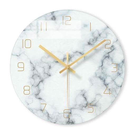 Skorter | Olive - Elegant Wall Clock with Marble Inspiration