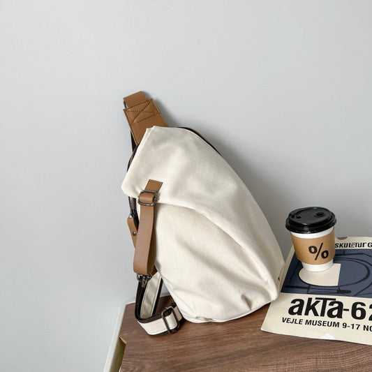 Skorter | Canvas Casual Minimalist Large Capacity Single Shoulder Sling Bag