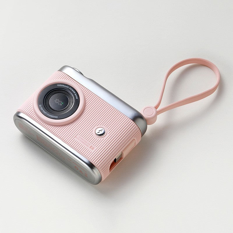 Skorter | 10000mAh Compact Portable Power Bank With Built-In Cables