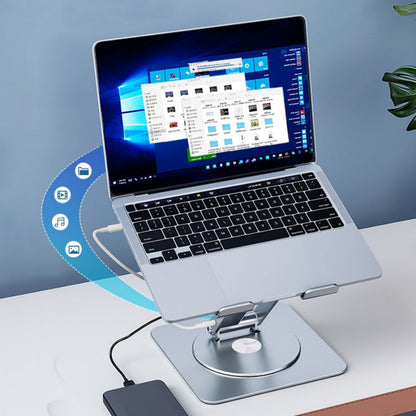 Skorter | 360¬∞ Rotating Lift And Expand Docking Station Stand