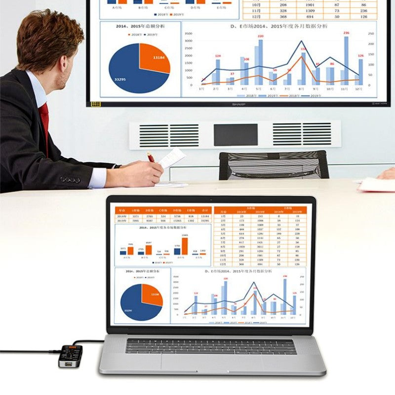 Skorter | Eight-In-One Multi-Interface Transparent Expansion Dock