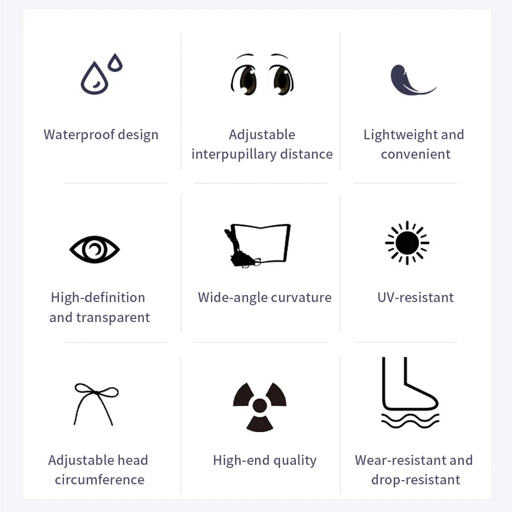 Skorter | Stylish Anti-Fog Swim Goggles - HD Wide-Angle Lens