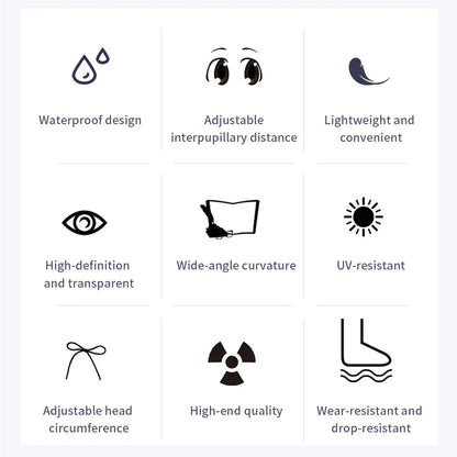 Skorter | Stylish Anti-Fog Swim Goggles - HD Wide-Angle Lens