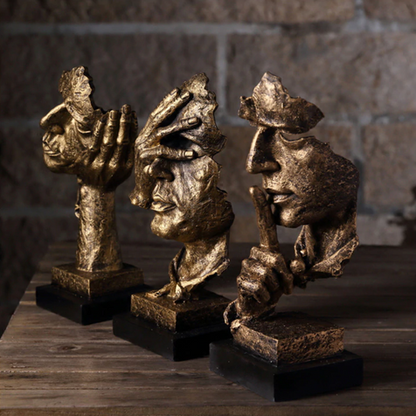 Skorter | Abstract Golden Sculpture for Timeless Elegance & Modern Design