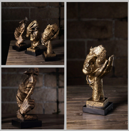 Skorter | Abstract Golden Sculpture for Timeless Elegance & Modern Design