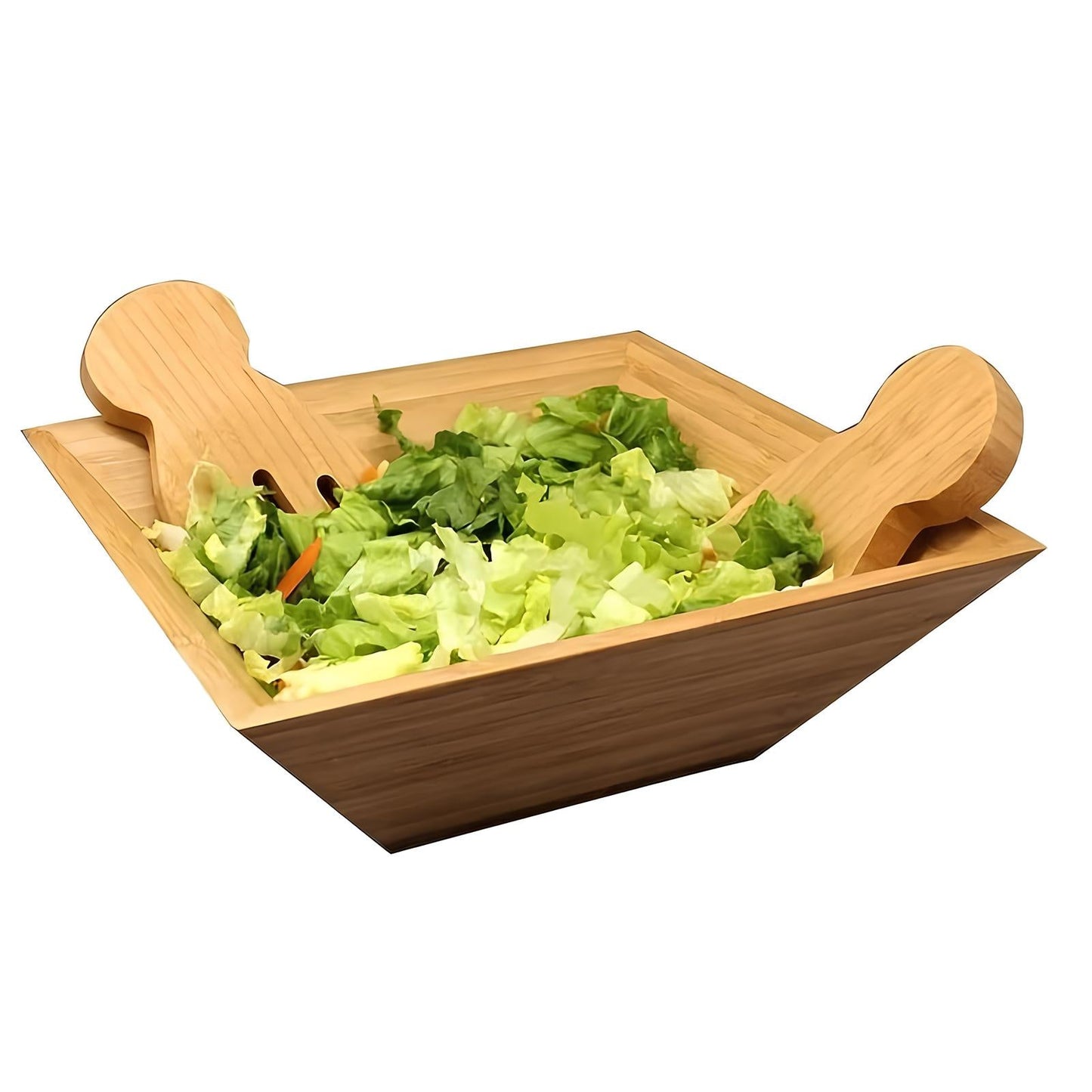 Skorter bamboo bowl and utensils