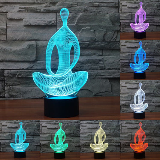 Skorter | Meditation Yoga 3d Led Night Light