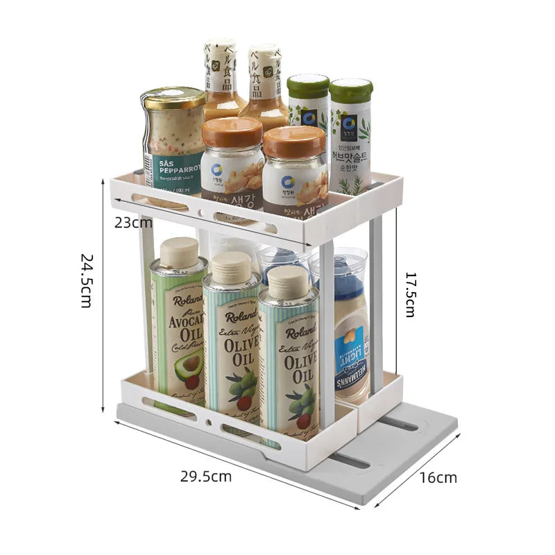 Skorter | 2 layers adjustable shelf organizer