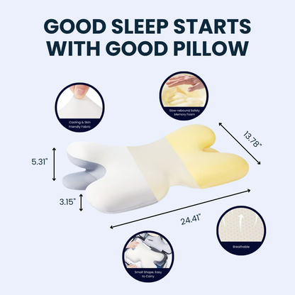 Skorter | Ergonomic Cervical Pillow | Memory Foam, Neck Support & Ideal for Restful Sleep
