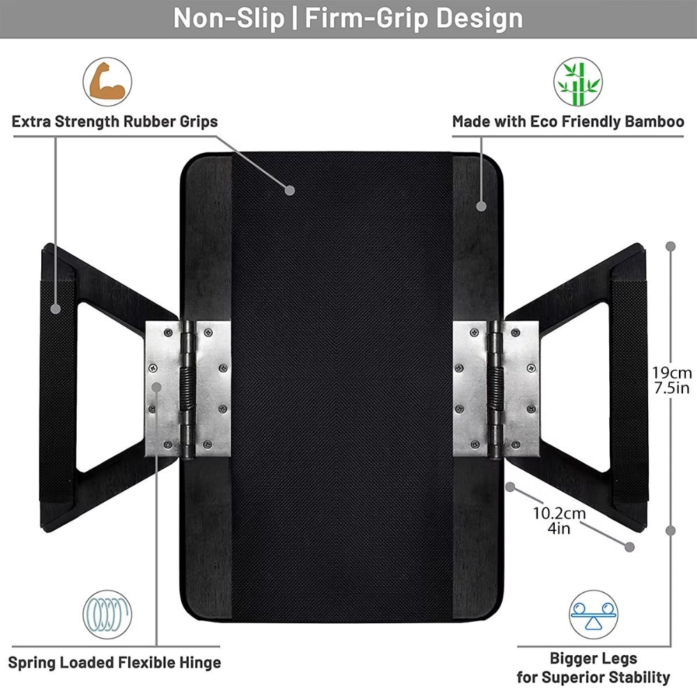 Skorter | Adjustable Bamboo Clip-On Arm Tray Table