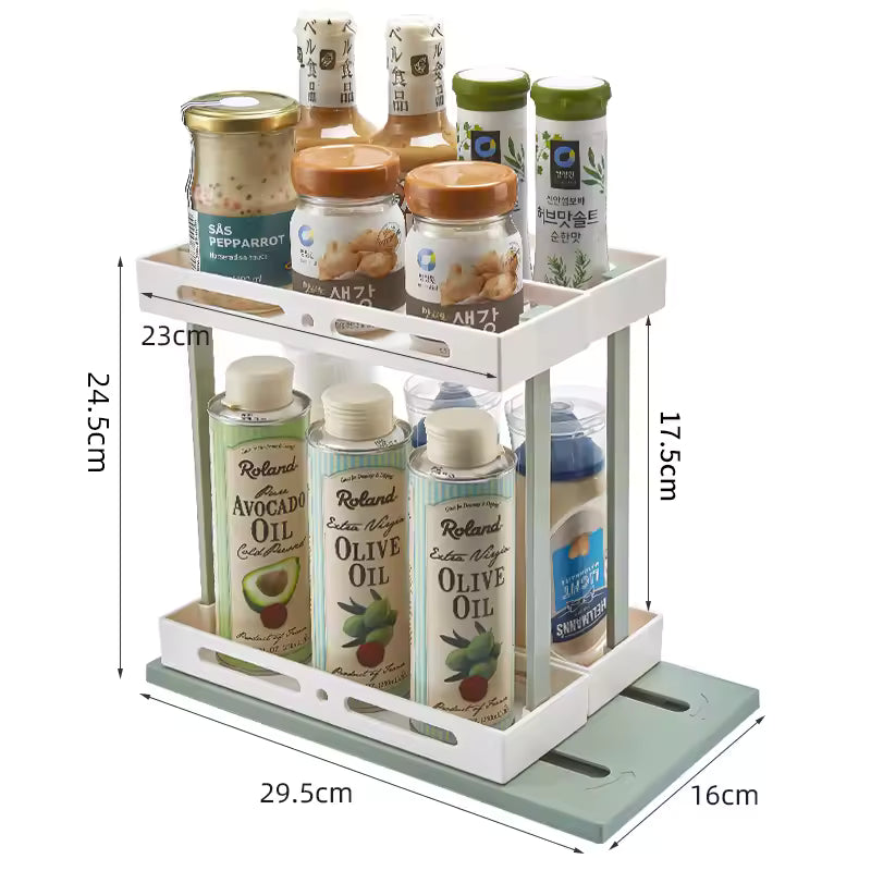 Skorter | 2 layers adjustable shelf organizer