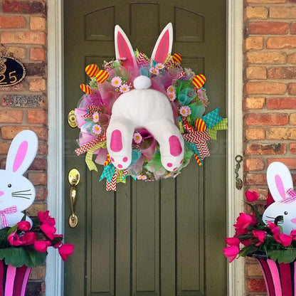 Skorter | Adorable Easter Bunny Back Wreath