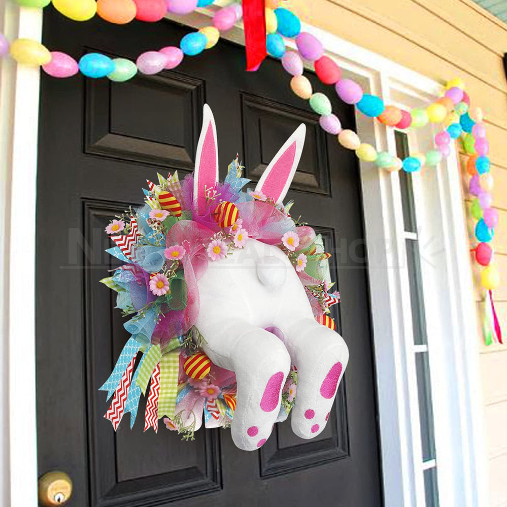 Skorter | Adorable Easter Bunny Back Wreath