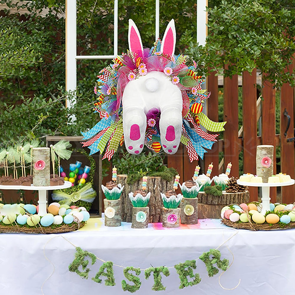 Skorter | Adorable Easter Bunny Back Wreath