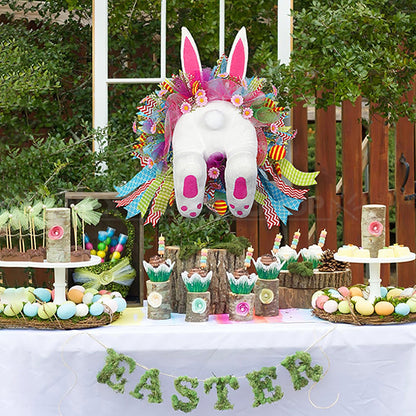 Skorter | Adorable Easter Bunny Back Wreath