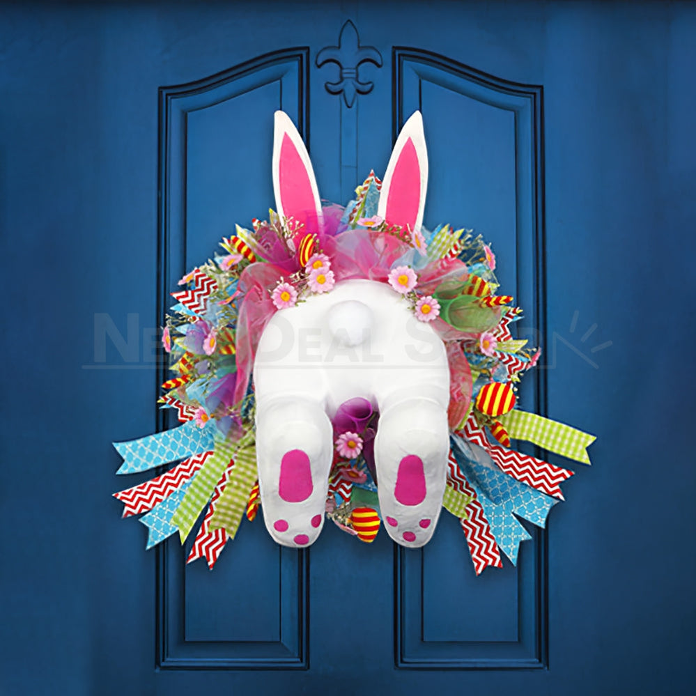 Skorter | Adorable Easter Bunny Back Wreath