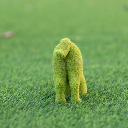 Skorter | Cute Mos Puppies Rump Decoration for the Garden