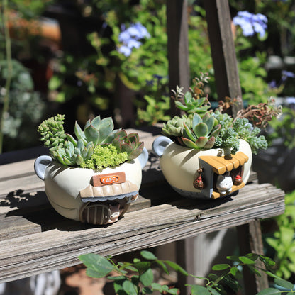 Skorter | Adorable Resin Succulent Pot