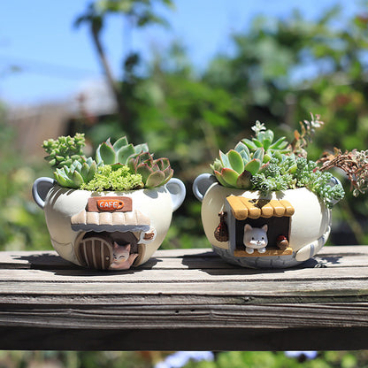 Skorter | Adorable Resin Succulent Pot