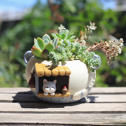 Skorter | Adorable Resin Succulent Pot