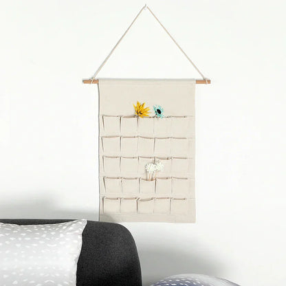 Skorter | Cotton Advent Calendar with 24 Pockets – Sustainable & Reusable Christmas Decoration