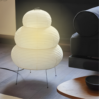 Skorter | Zen Floor Lamp – Japanese Wabi-Sabi Style with 3-Mode Dimmable LED Light