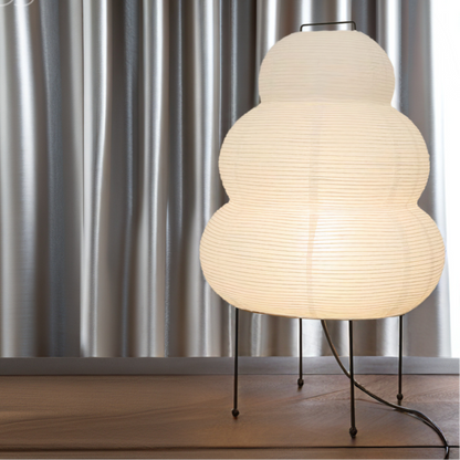 Skorter | Zen Floor Lamp – Japanese Wabi-Sabi Style with 3-Mode Dimmable LED Light