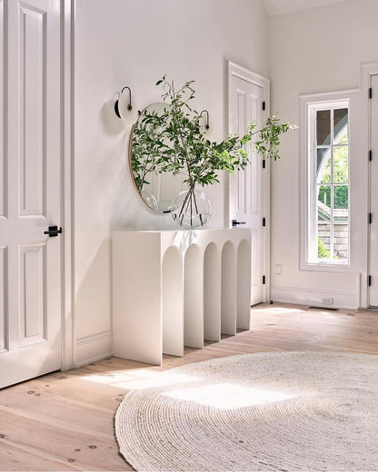 Skorter | Vit Alabaster Vägglampa