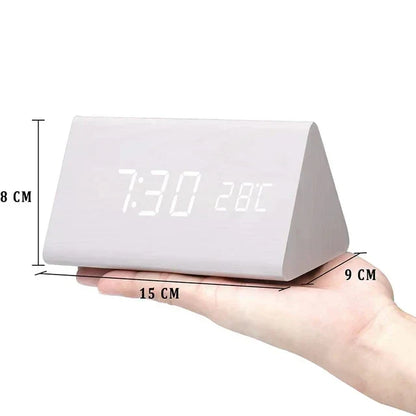 Skorter | Futura - Digital Wooden Alarm Clock with Thermometer Included