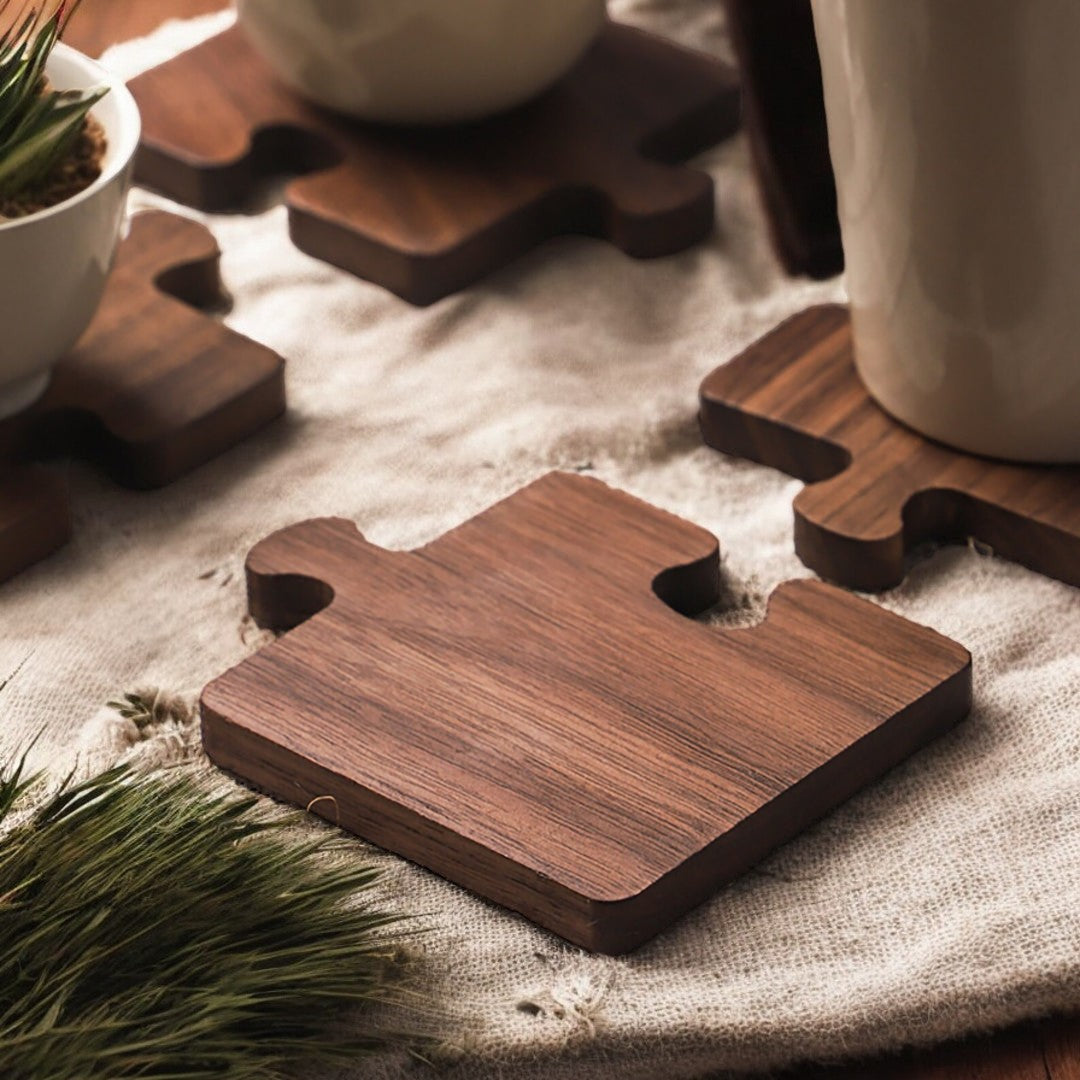 Skorter | Alderon Walnut Puzzle Coaster