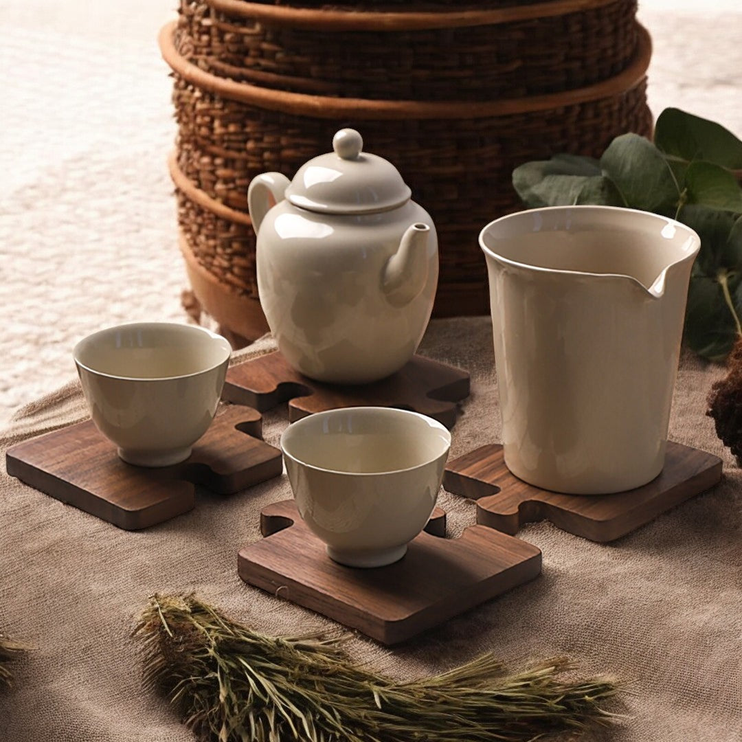 Skorter | Alderon Walnut Puzzle Coaster