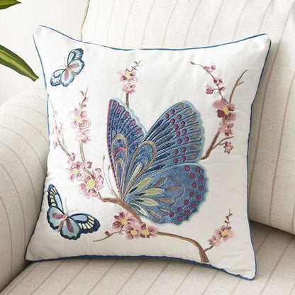Skorter | Country-Style Embroidered Cushion Cover 45x45 cm
