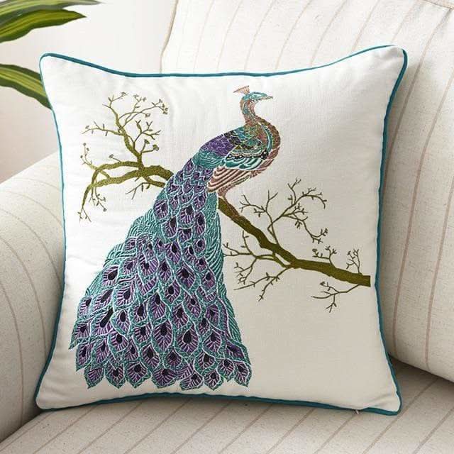 Skorter | Country-Style Embroidered Cushion Cover 45x45 cm