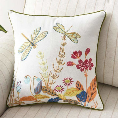Skorter | Country-Style Embroidered Cushion Cover 45x45 cm
