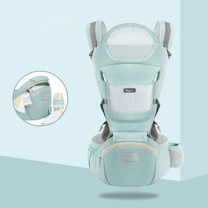 Skorter | All-Position Baby Carrier - Hip Seat Infant Toddler Backpack with Kangaroo Wrap Carrier