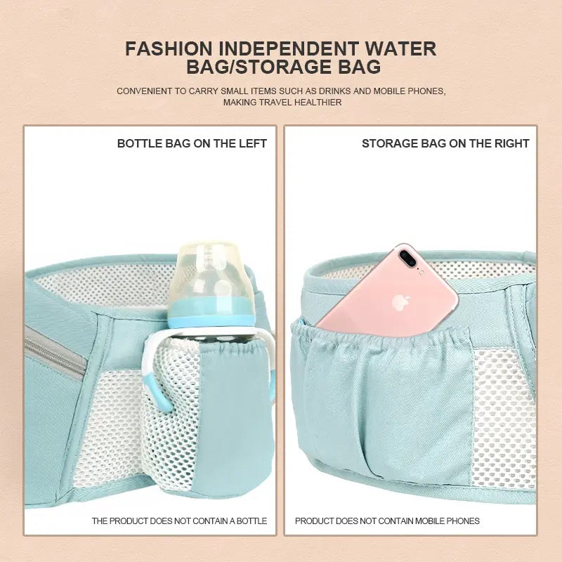 Skorter | All-Position Baby Carrier - Hip Seat Infant Toddler Backpack with Kangaroo Wrap Carrier