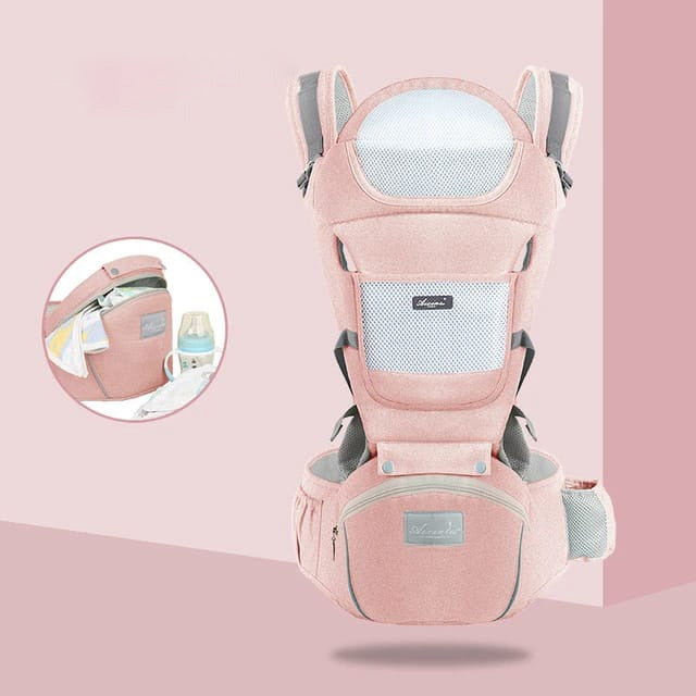 Skorter | All-Position Baby Carrier - Hip Seat Infant Toddler Backpack with Kangaroo Wrap Carrier