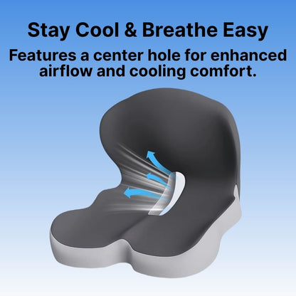 Skorter | All-in-One Orthopedic Memory Foam Seat - Cushion Seat and Back Cushion for Pain Relief and Comfort